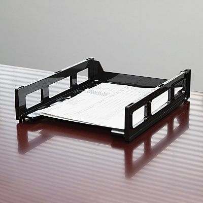 Business Source Front-Load Stackable Letter Tray (BSN62884)