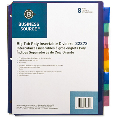 Business Source Pocket Index Dividers (BSN32372)