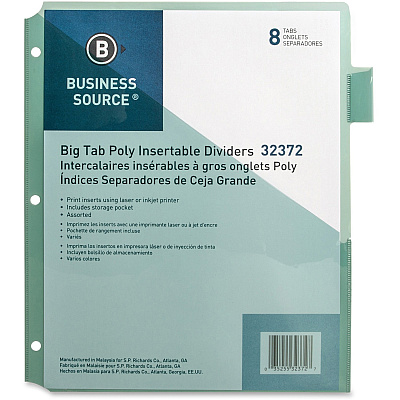 Business Source Pocket Index Dividers (BSN32372)