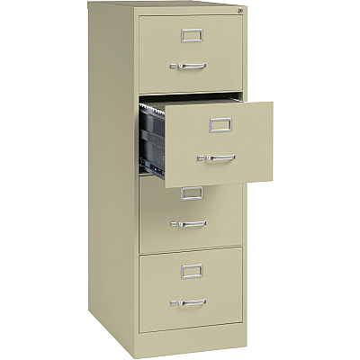 Lorell Fortress Series 26-1/2" Commercial-Grade Vertical File Cabinet (LLR60197)