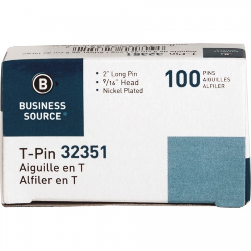 Business Source High Quality Steel T-pins (32351)