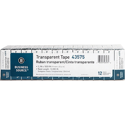 Business Source All-purpose Transparent Glossy Tape (BSN43575)
