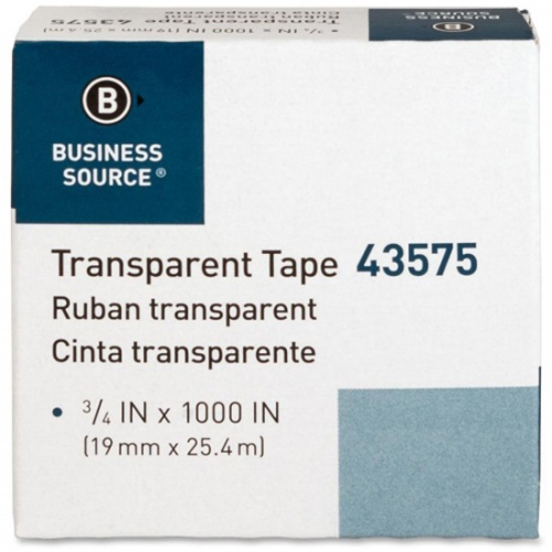 Business Source All-purpose Transparent Glossy Tape (43575)