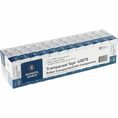 Business Source All-purpose Transparent Glossy Tape (BSN43575)