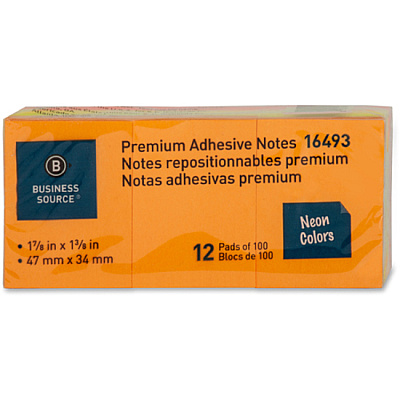 Business Source Premium Repostionable Adhesive Notes (BSN16493)
