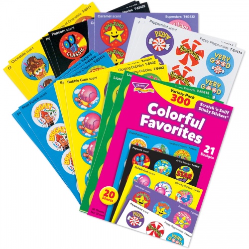 TREND Colorful Favorites Stinky Stickers Pack (T6481)