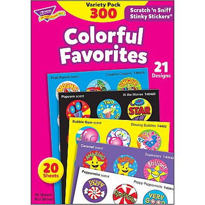 TREND Colorful Favorites Stinky Stickers Pack (TEPT6481)
