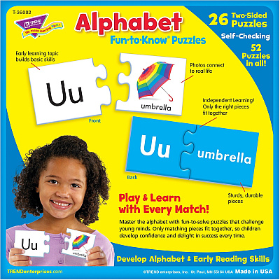 TREND Alphabet Fun-to-Know Puzzles (TEPT36002)