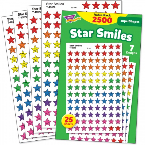 TREND Super Shapes Star Smiles Stickers (T46917)