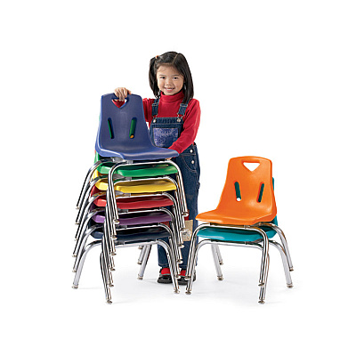 Jonti-Craft Berries Plastic Chairs with Chrome-Plated Legs (8144JC1007)