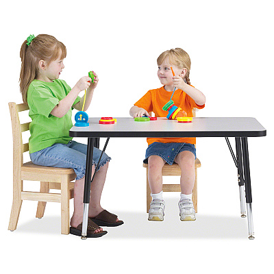 Jonti-Craft Berries Elementary Height Color Top Rectangle Table (6478JCE112)