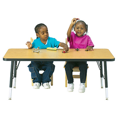Jonti-Craft Berries Elementary Height Color Edge Rectangle Table (6403JCE119)