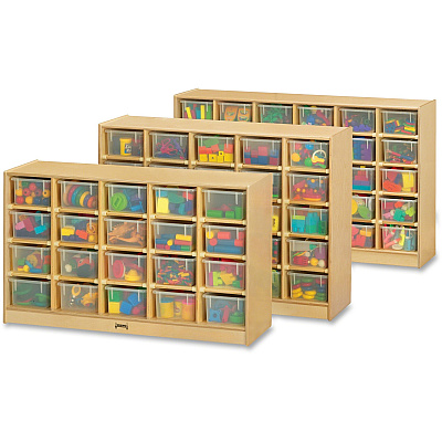 Jonti-Craft Rainbow Accents 20 Cubbie-tray Mobile Storage Unit (04210JC)