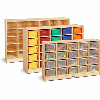 Jonti-Craft Rainbow Accents 20 Cubbie-tray Mobile Storage Unit (04210JC)