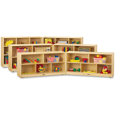 Jonti-Craft Rainbow Accents Toddler Fold-n-Lock Mobile Storage (0326JC)