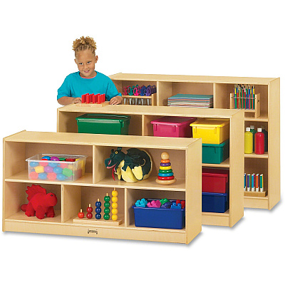 Jonti-Craft Rainbow Accents Toddler Single Mobile Storage Unit (0324JC)