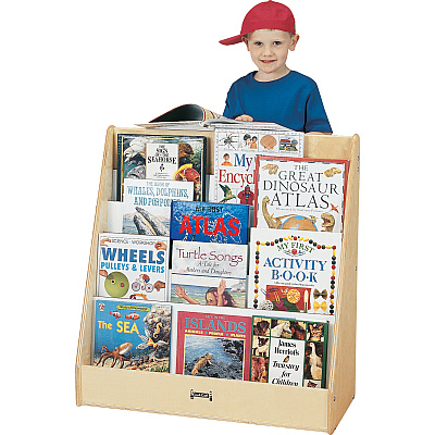 Jonti-Craft Rainbow Accents Birch Flushback Pick-a-Book Stand (3514JC)