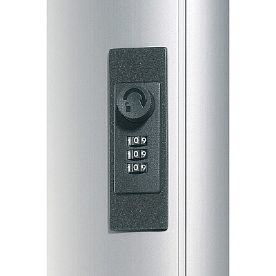 Durable Brushed Aluminum Combo Lock 54-Key Cabinet with Drop Box (DBL196823)