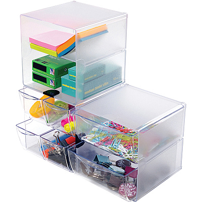 deflecto Stackable Cube Organizer (DEF350101)