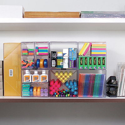 deflecto Stackable Cube Organizer (DEF350201)