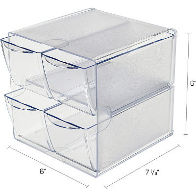 deflecto Stackable Cube Organizer (DEF350301)