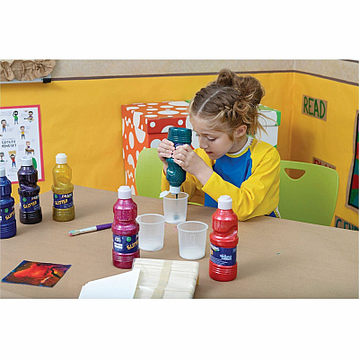 Pacon Creativity Street No-Spill Round Paint Cups With Colored Lids (CKC5100)