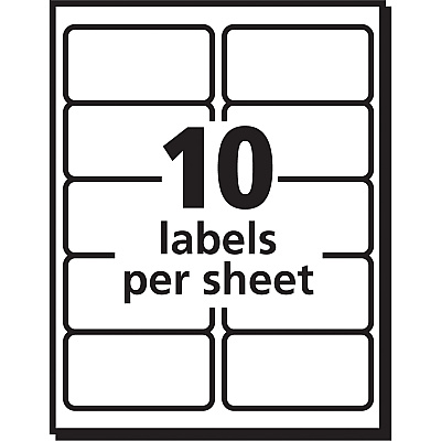Avery Shipping Labels, Sure Feed, 2" x 4" , 500 Labels (AVE8363)
