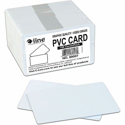 C-Line Graphics Quality Video Grade PVC Card (CLI89007)