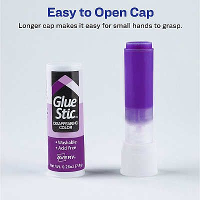 Avery Glue Stic Disappearing Purple Color (AVE98096)