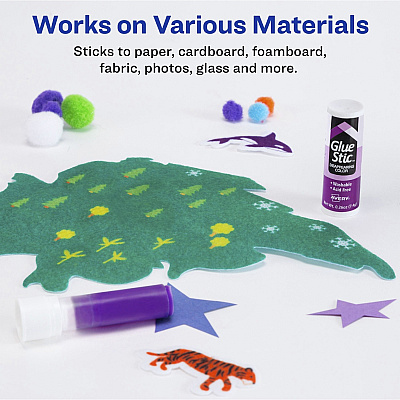 Avery Glue Stic Disappearing Purple Color (AVE98096)
