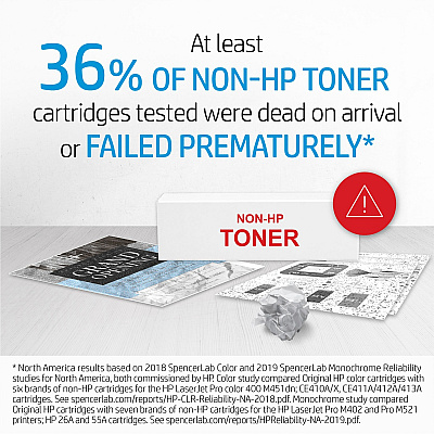 HP 126A (CE310A) Original Standard Yield Laser Toner Cartridge - Single Pack - Black - 1 Each