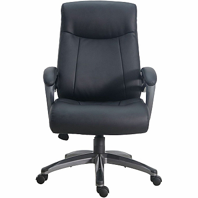 Lorell Executive High-Back Chair with Gun Metal Base (LLR69516)