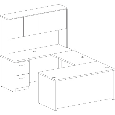 Lorell Essentials Series Credenza Shell (LLR69377)