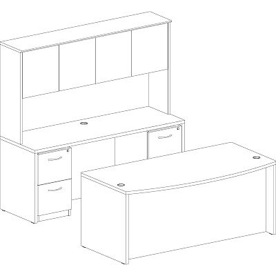 Lorell Essentials Series Credenza Shell (LLR69376)