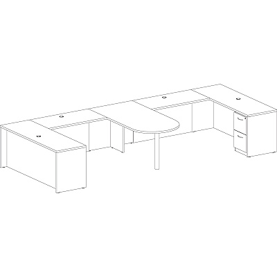 Lorell Essentials Series Credenza Shell (LLR69376)