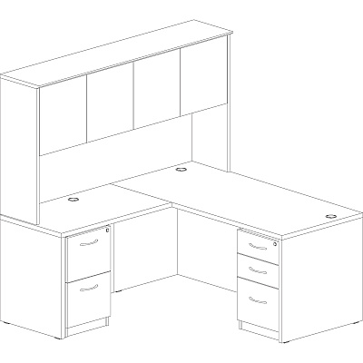 Lorell Essentials Series Rectangular Desk Shell (LLR69372)