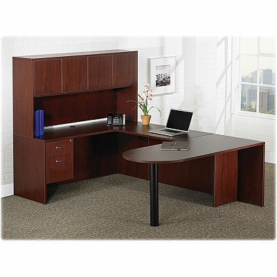 Lorell Essentials Peninsula Desk Box 1/2 (LLR69380)