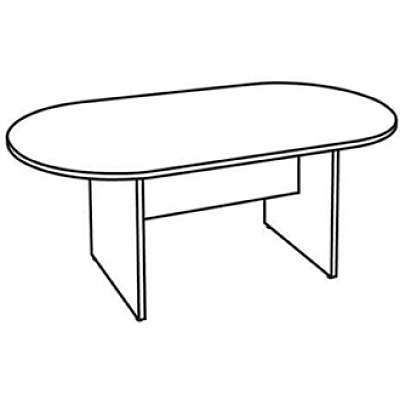 Lorell Essentials Oval Conference Table (LLR87373)