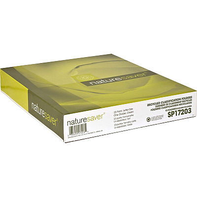 Nature Saver Letter Recycled Classification Folder (NATSP17203)
