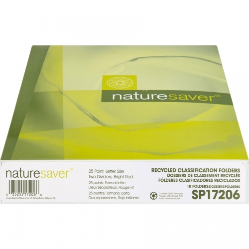 Nature Saver Letter Recycled Classification Folder (SP17206)