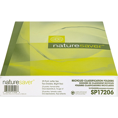Nature Saver Letter Recycled Classification Folder (NATSP17206)