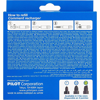 Pilot BeGreen Refillable VBoard Dry-erase Marker (PIL43917)