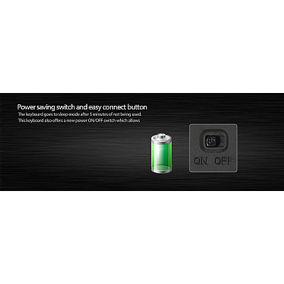 Adesso Wireless Full Size Touchpad Keyboard (WKB4400UB)