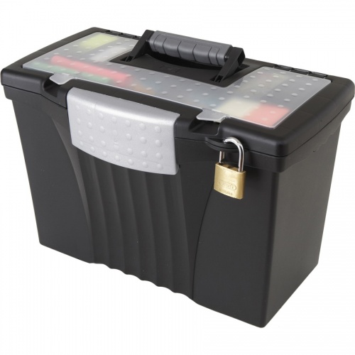Storex Portable File Storage Box (61510U01C)