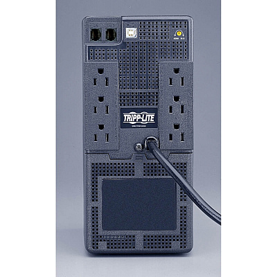 Tripp Lite SmartPro 120V 750VA 450W Line-Interactive UPS, AVR, Tower, USB, Surge-only Outlets (SMART750USB)