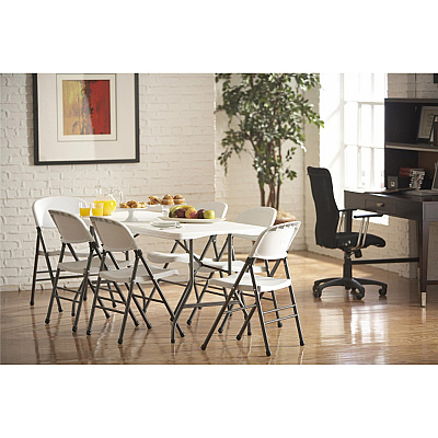Cosco 6 foot Centerfold Blow Molded Folding Table (CSC14678WSP1)