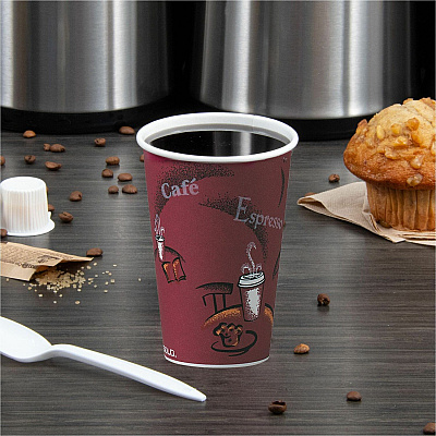 Solo 12 oz Bistro Design Hot Cups (SCCOF12BI0041)