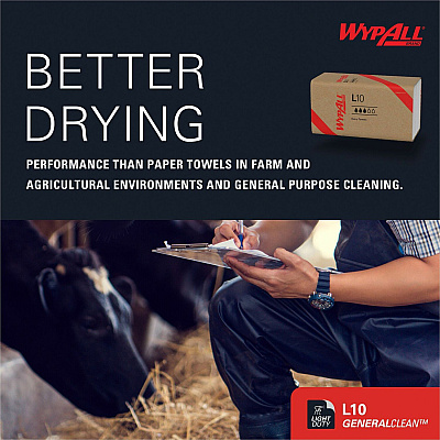 Wypall GeneralClean L10 Light Cleaning Towels - Banded (KCC01770)
