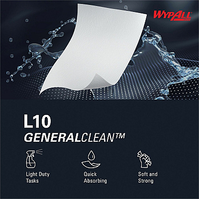 Wypall GeneralClean L10 Light Cleaning Towels - Banded (KCC01770)