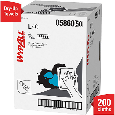 Wypall Power Clean L40 Extra Absorbent Towels (KCC05860)